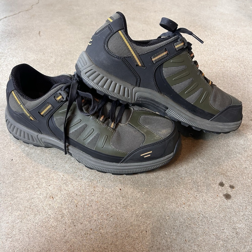 Orthofeet Avalon 646 Men's 10.5 2E Olive Gray Waterproof Orthopedic Hiking Shoes